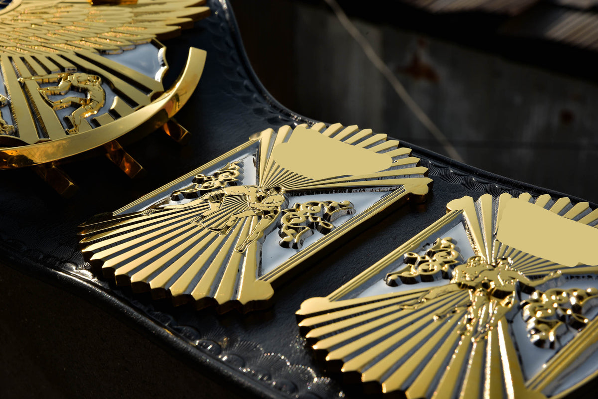 4.2mm Automated Etched Dual Plated Winged eagle with 05AB1 Leather