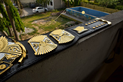 4.2mm Automated Etched Dual Plated Winged eagle with 05AB1 Leather