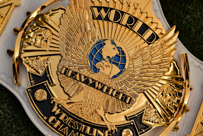 4.2mm Flocked All Gold Winged eagle with 08a1d White Leather and Red Backing