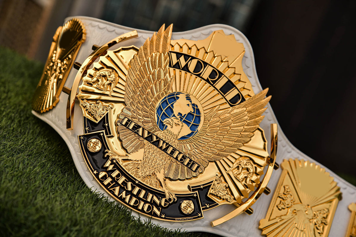 4.2mm Flocked All Gold Winged eagle with 08a1d White Leather and Red Backing