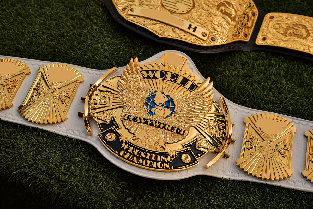 4.2mm Flocked All Gold Winged eagle with 08a1d White Leather and Red Backing