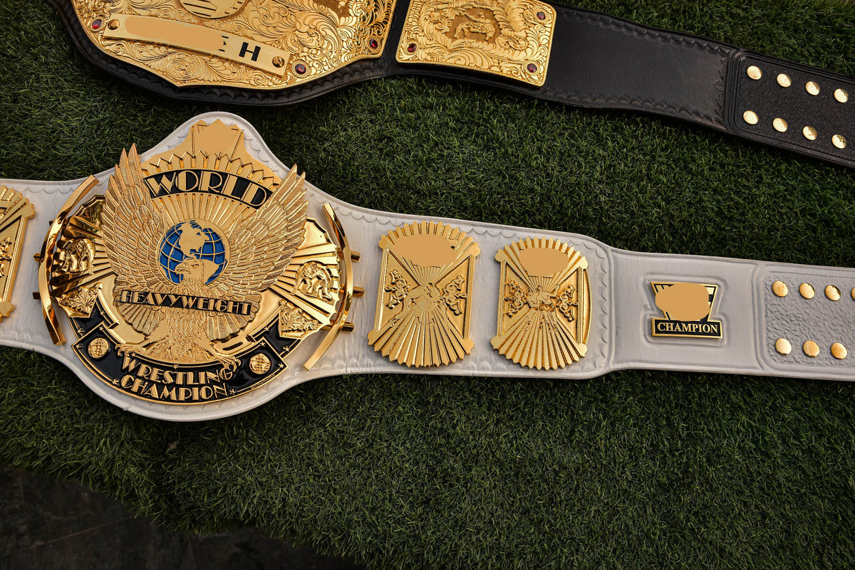 4.2mm Flocked All Gold Winged eagle with 08a1d White Leather and Red Backing